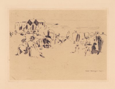 Scheveningen, cabines de bain, 1887 - Walter Richard Sickert